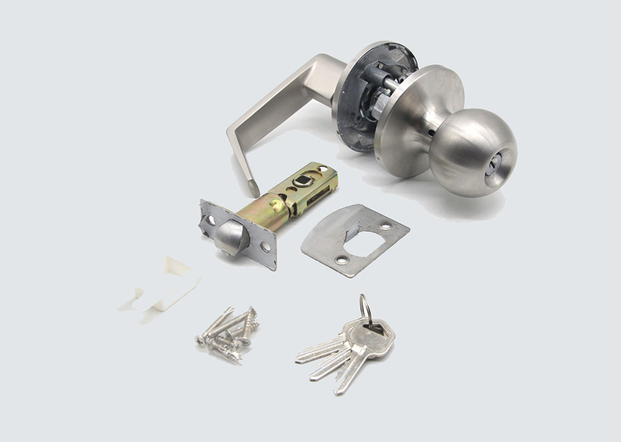 Stainless Steel one side knob one side lever cylindrical door lock